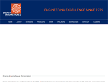 Tablet Screenshot of energyintl.com